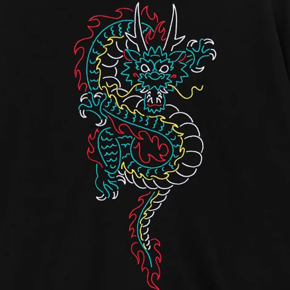 LISTEN FLAVOR Dragon China Zip Hoodie Online