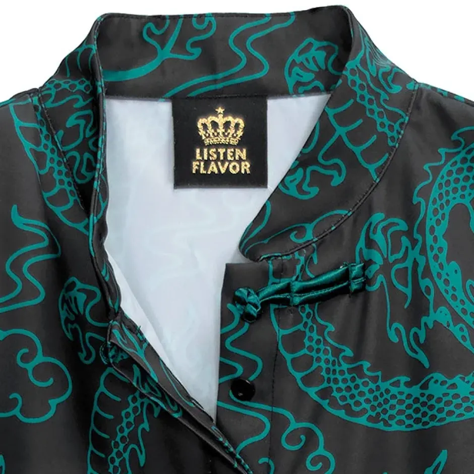 LISTEN FLAVOR Dragon Pattern China Shirt Best