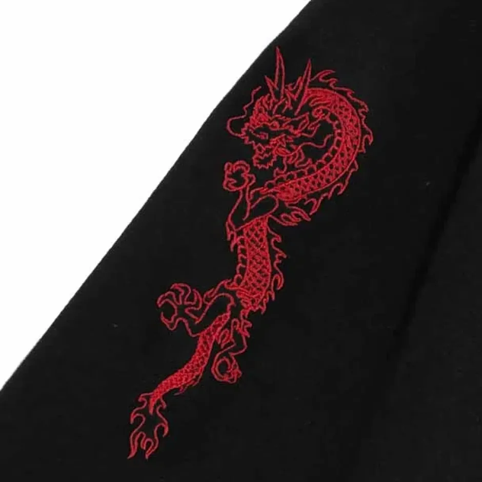 Jackets & Hoodies>LISTEN FLAVOR Dragon Short China Hoodie