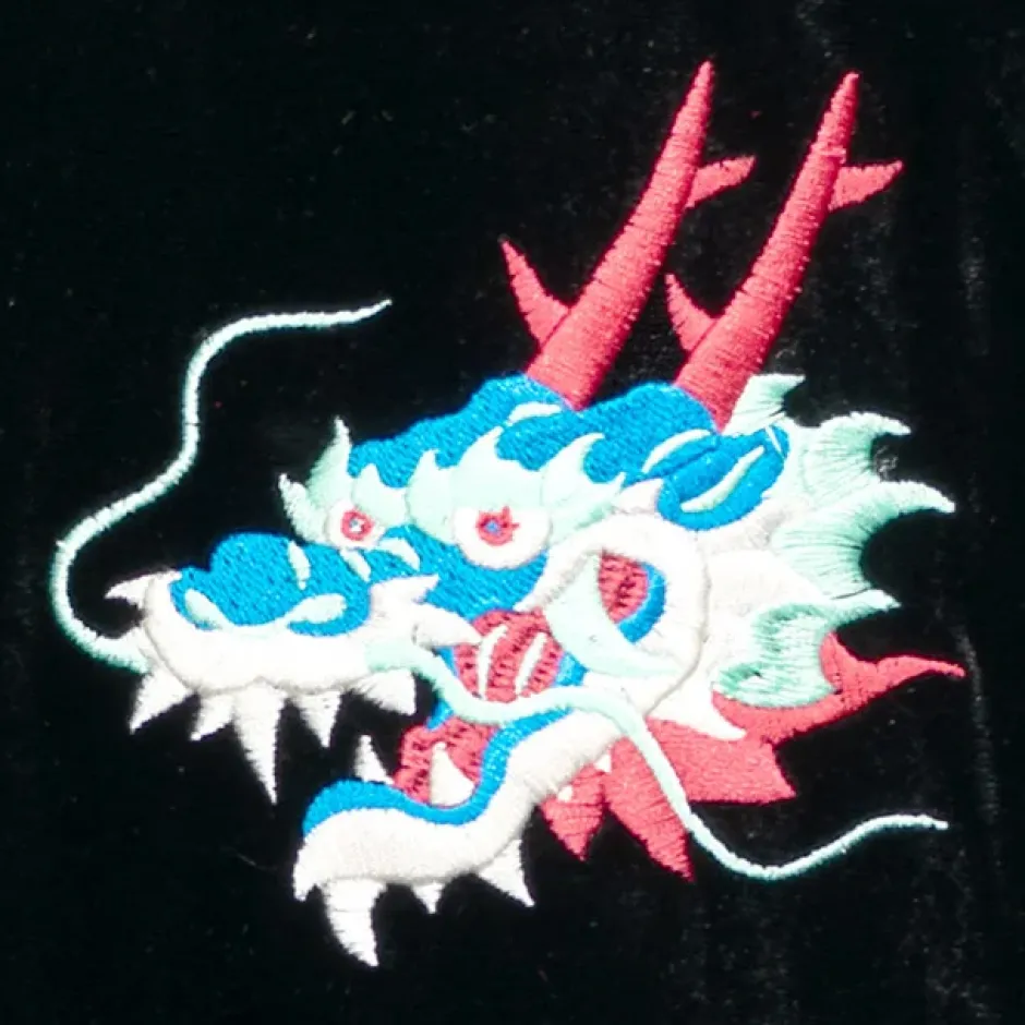 LISTEN FLAVOR Dragon Velour Track Jacket Clearance