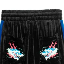 LISTEN FLAVOR Dragon Velour Track Pants Online