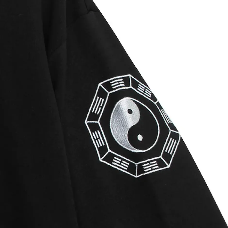 Jackets & Hoodies>LISTEN FLAVOR Dragon Yin-Yang China Hoodie