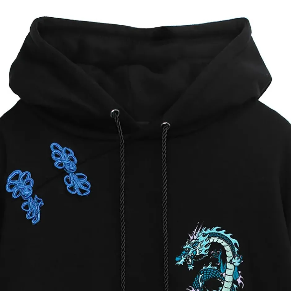 Jackets & Hoodies>LISTEN FLAVOR Dragon Yin-Yang China Hoodie