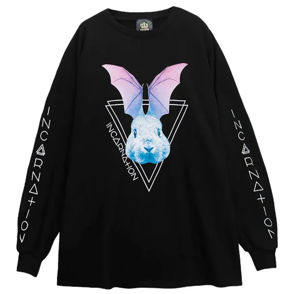 LISTEN FLAVOR Evil Rabbit Big Pullover Online