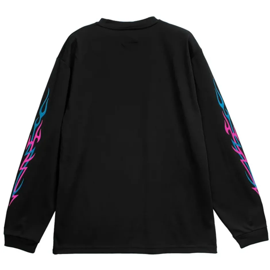 Tops>LISTEN FLAVOR Fallen Angel's Black Cat Long Sleeve T-Shirt