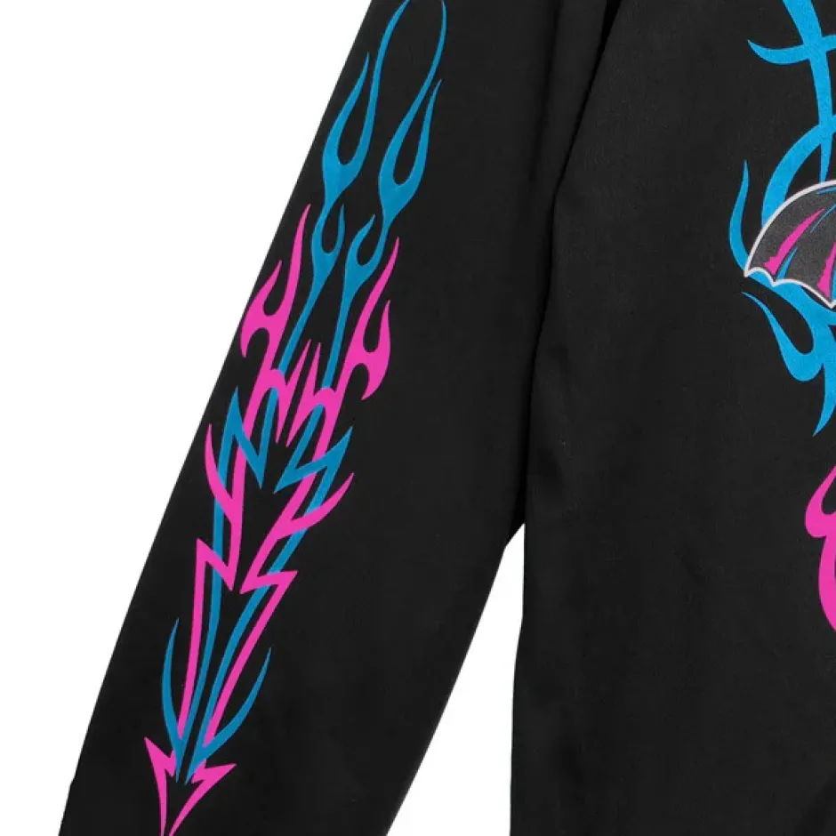 Tops>LISTEN FLAVOR Fallen Angel's Black Cat Long Sleeve T-Shirt