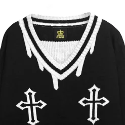 LISTEN FLAVOR Fallen Angel's Melty Line V-neckline Knit Sale