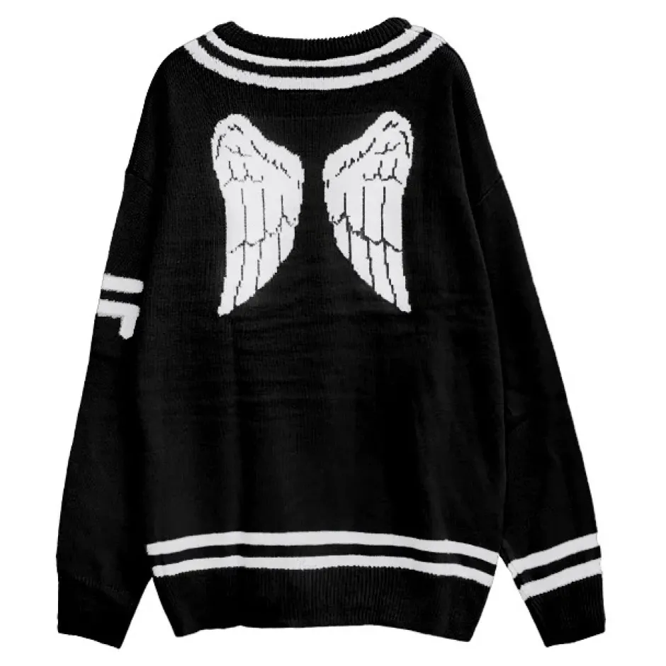 Tops>LISTEN FLAVOR Fallen Angel's Melty Line Knit Top