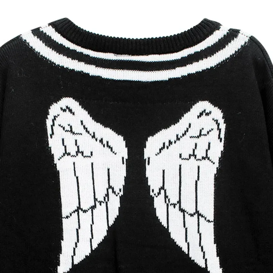 Tops>LISTEN FLAVOR Fallen Angel's Melty Line Knit Top