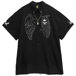 Tops>LISTEN FLAVOR Fallen Angel's Rib Shirt