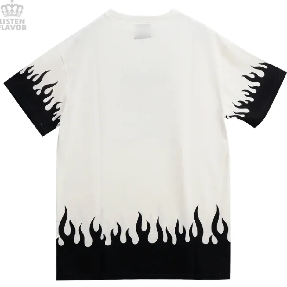 Bottoms>LISTEN FLAVOR Fiery Heart Cutsew
