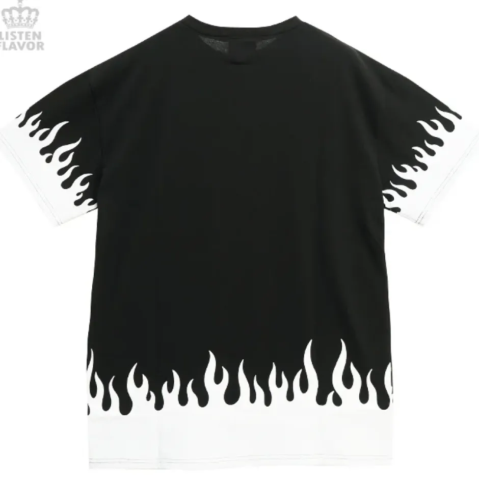 Bottoms>LISTEN FLAVOR Fiery Heart Cutsew