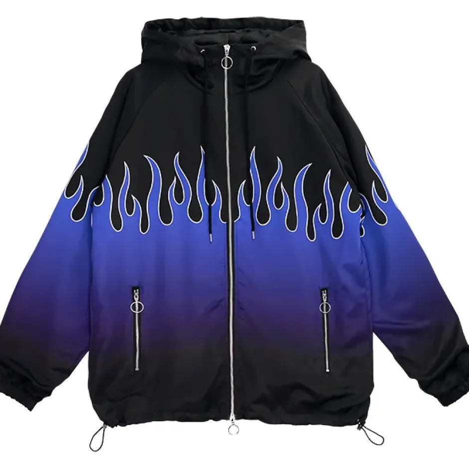 Jackets & Hoodies>LISTEN FLAVOR Fire Anorak Jacket