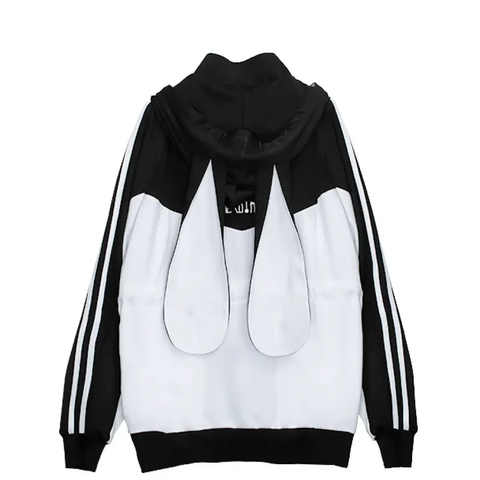 Jackets & Hoodies>LISTEN FLAVOR From the Mirai Bunny Ear Jersey Hoodie