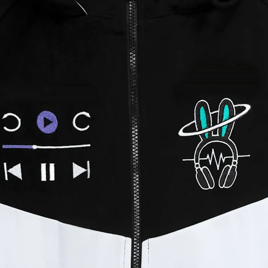 Jackets & Hoodies>LISTEN FLAVOR From the Mirai Bunny Ear Jersey Hoodie