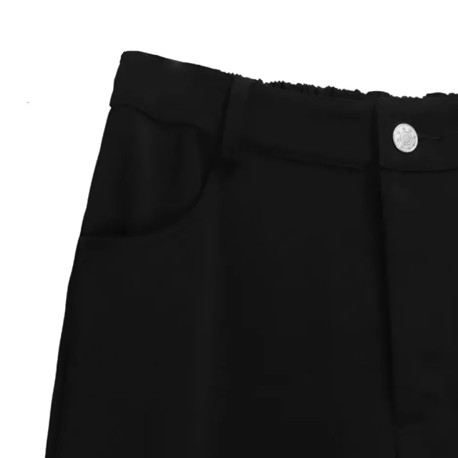 LISTEN FLAVOR Front Slit Ribbon Pants Online