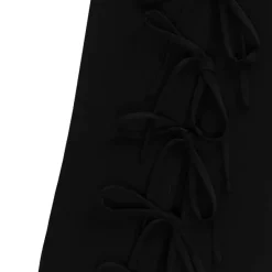 LISTEN FLAVOR Front Slit Ribbon Pants Online