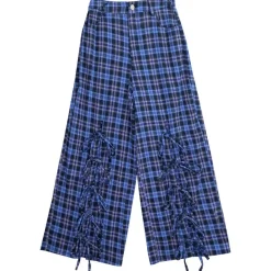 LISTEN FLAVOR Front Slit Ribbon Pants Online