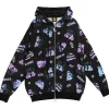 Jackets & Hoodies>LISTEN FLAVOR Gas Mask Bear Zip Hoodie