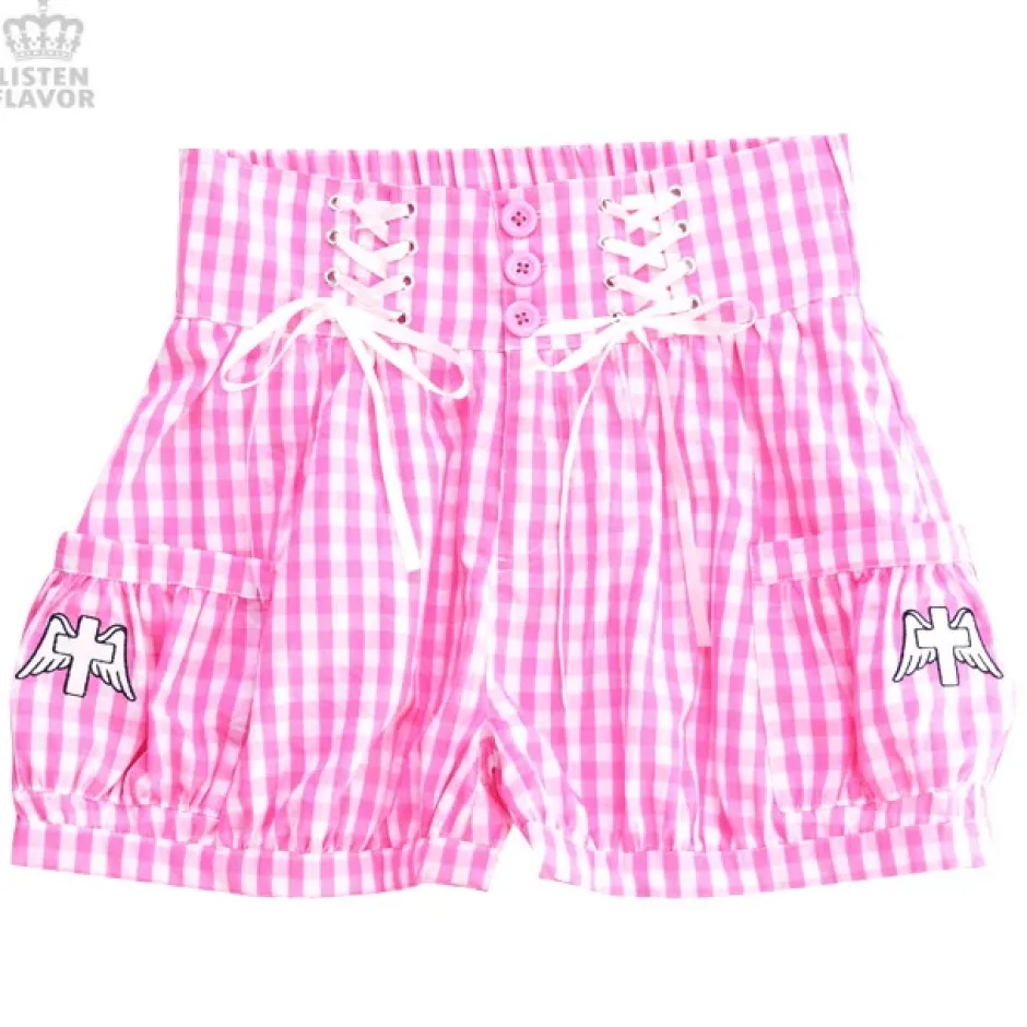 Bottoms>LISTEN FLAVOR Gathered Shorts