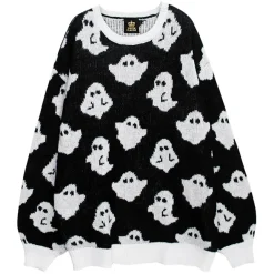 Tops>LISTEN FLAVOR Ghost Knit Top
