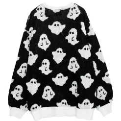 Tops>LISTEN FLAVOR Ghost Knit Top