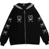 Jackets & Hoodies>LISTEN FLAVOR Glass Heart Sailor Blouson