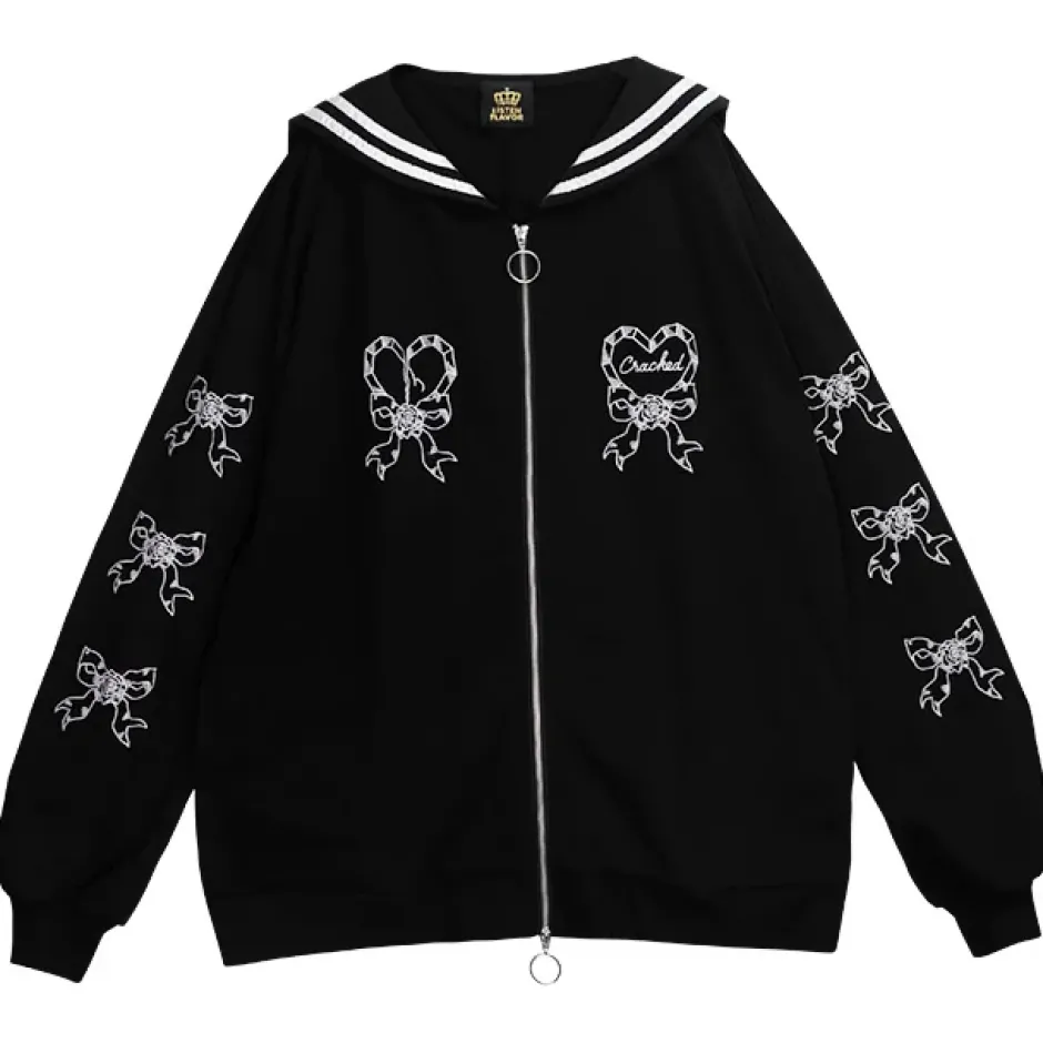 Jackets & Hoodies>LISTEN FLAVOR Glass Heart Sailor Blouson