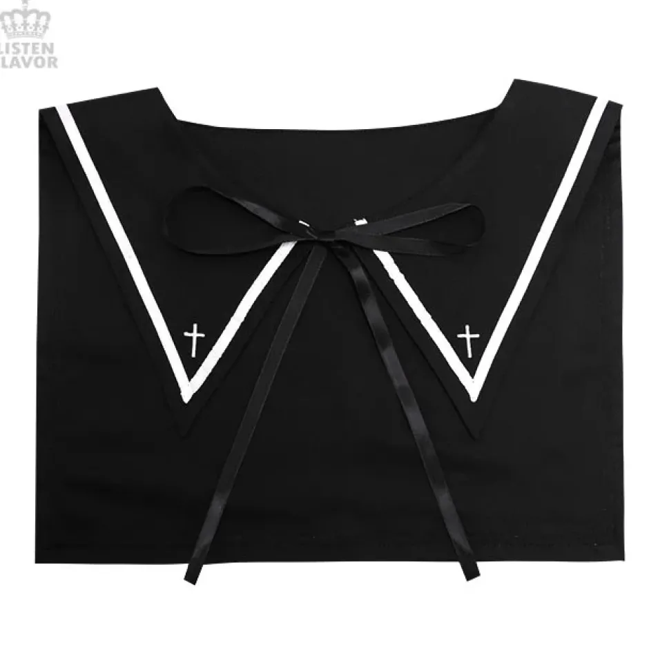 LISTEN FLAVOR Gothic Sailor Collar Hot
