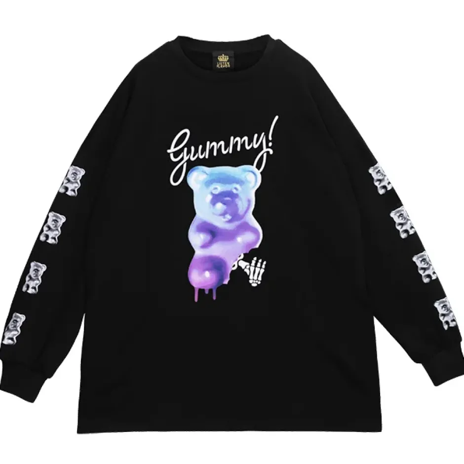 Jackets & Hoodies>LISTEN FLAVOR Gummy Bear Big Pullover