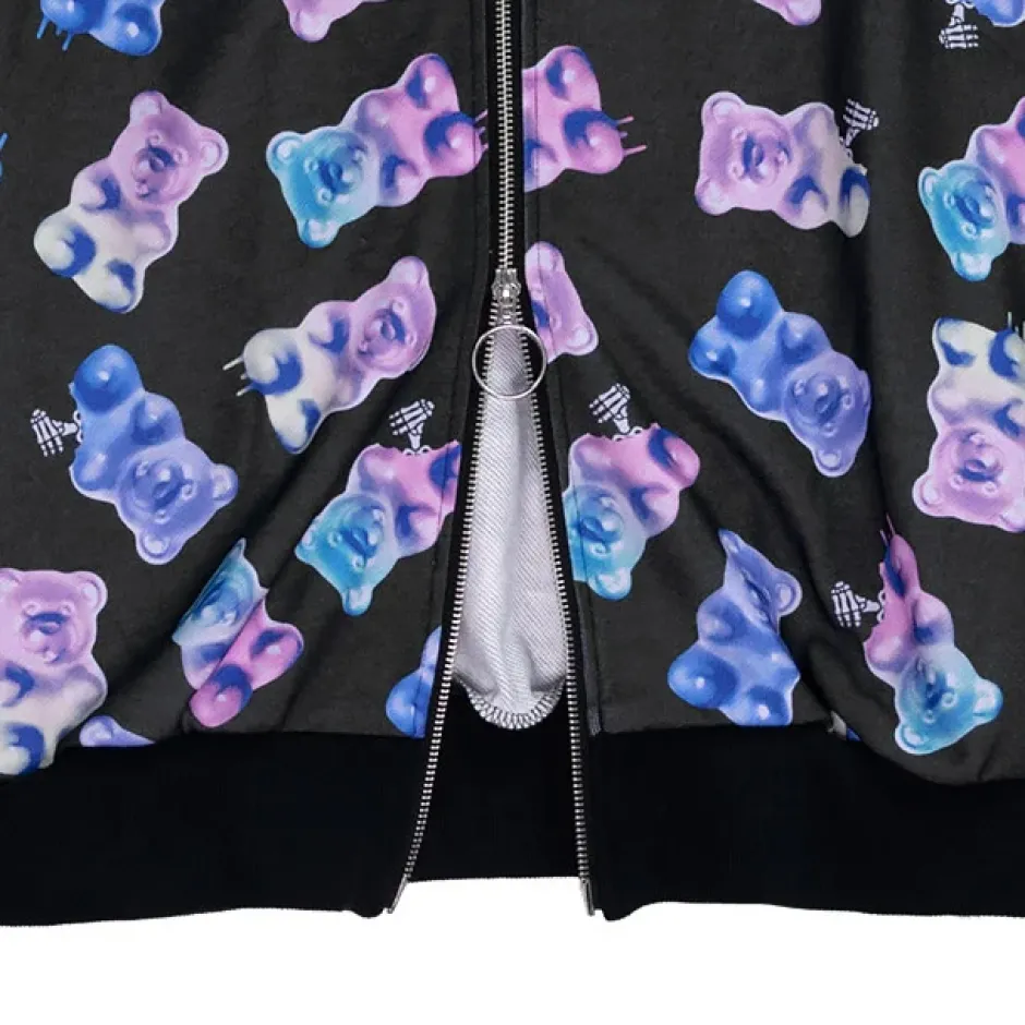 LISTEN FLAVOR Gummy Bear Zip Hoodie Outlet