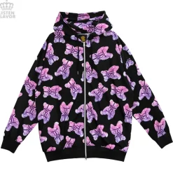 Jackets & Hoodies>LISTEN FLAVOR Harness Bear Zip-Up Hoodie
