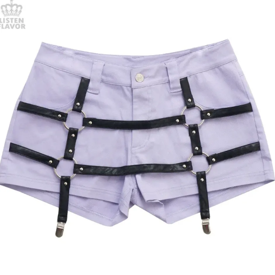 LISTEN FLAVOR Harness Shorts Sale