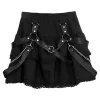 LISTEN FLAVOR Harness Tiered Skirt New
