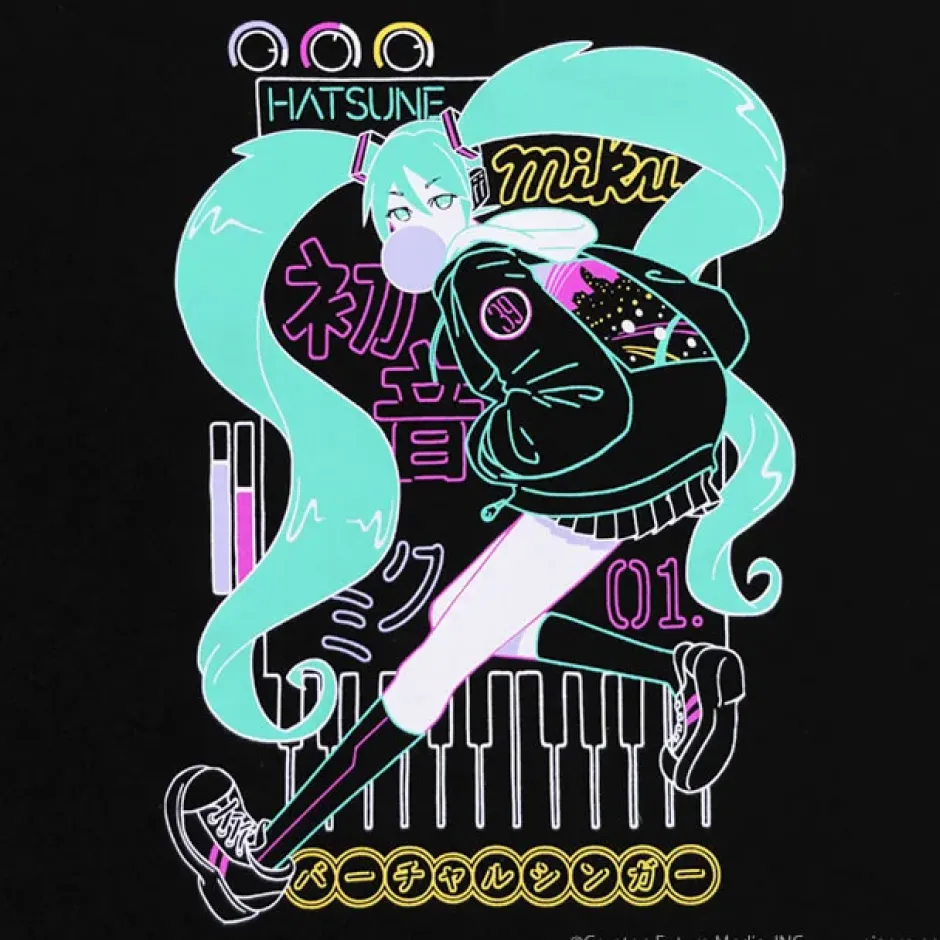 LISTEN FLAVOR 2022 Hatsune Miku Collaboration Hatsune Miku Zip Hoodie Clearance