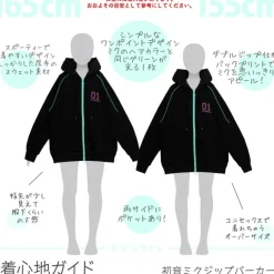 LISTEN FLAVOR 2022 Hatsune Miku Collaboration Hatsune Miku Zip Hoodie Clearance