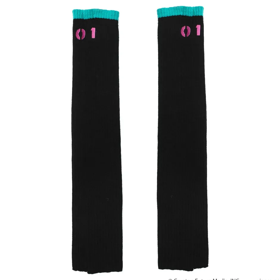LISTEN FLAVOR Hatsune Miku Knit Leg Warmers Black Outlet
