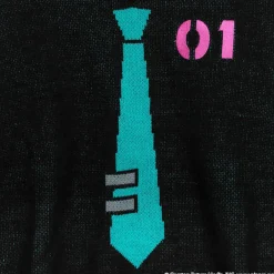 LISTEN FLAVOR Hatsune Miku V-neckline Knit Black Sale