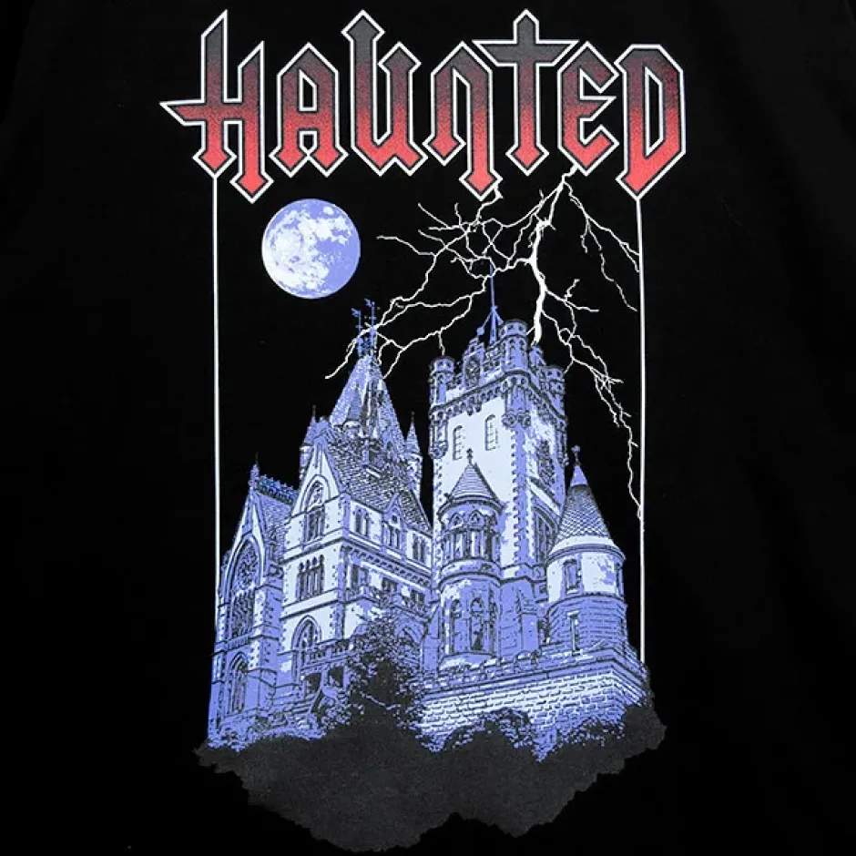 LISTEN FLAVOR Haunted Castle Long Sleeve T-Shirt Discount