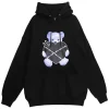 Jackets & Hoodies>LISTEN FLAVOR Heartbreak Bear Hoodie