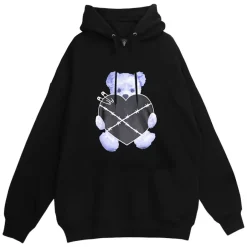 Jackets & Hoodies>LISTEN FLAVOR Heartbreak Bear Hoodie