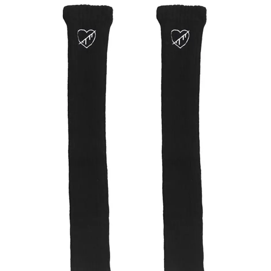 Footwear>LISTEN FLAVOR Heartbreak Embroidered Leg Warmers