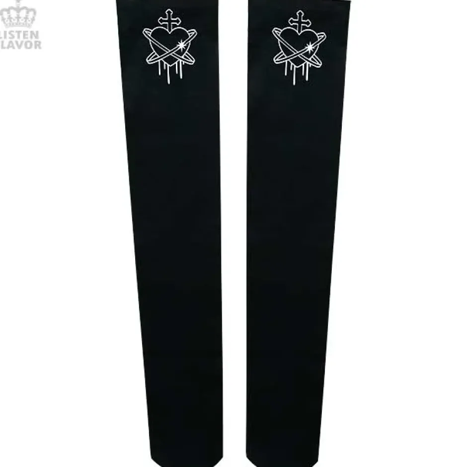 Footwear>LISTEN FLAVOR Heart Planet Knee-High Socks