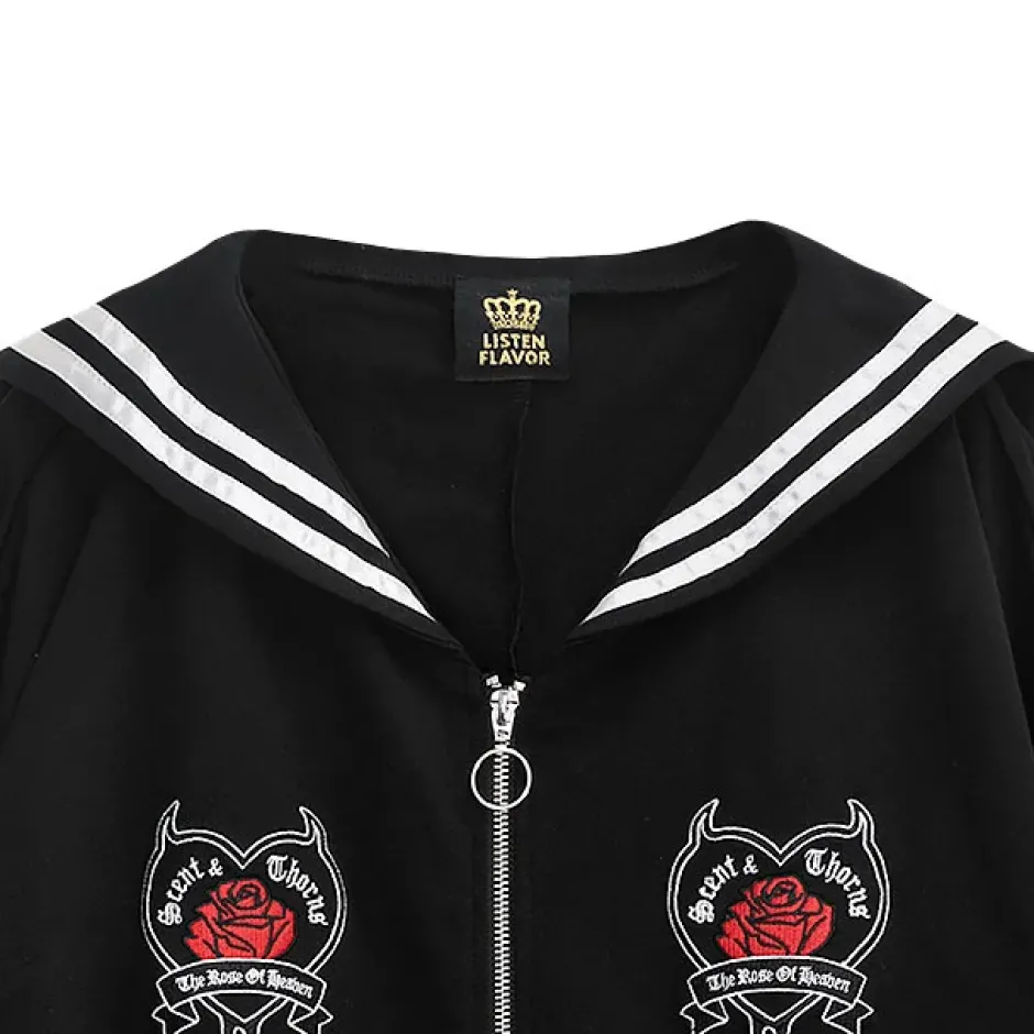 Jackets & Hoodies>LISTEN FLAVOR Heaven's Rose Sailor Blouson