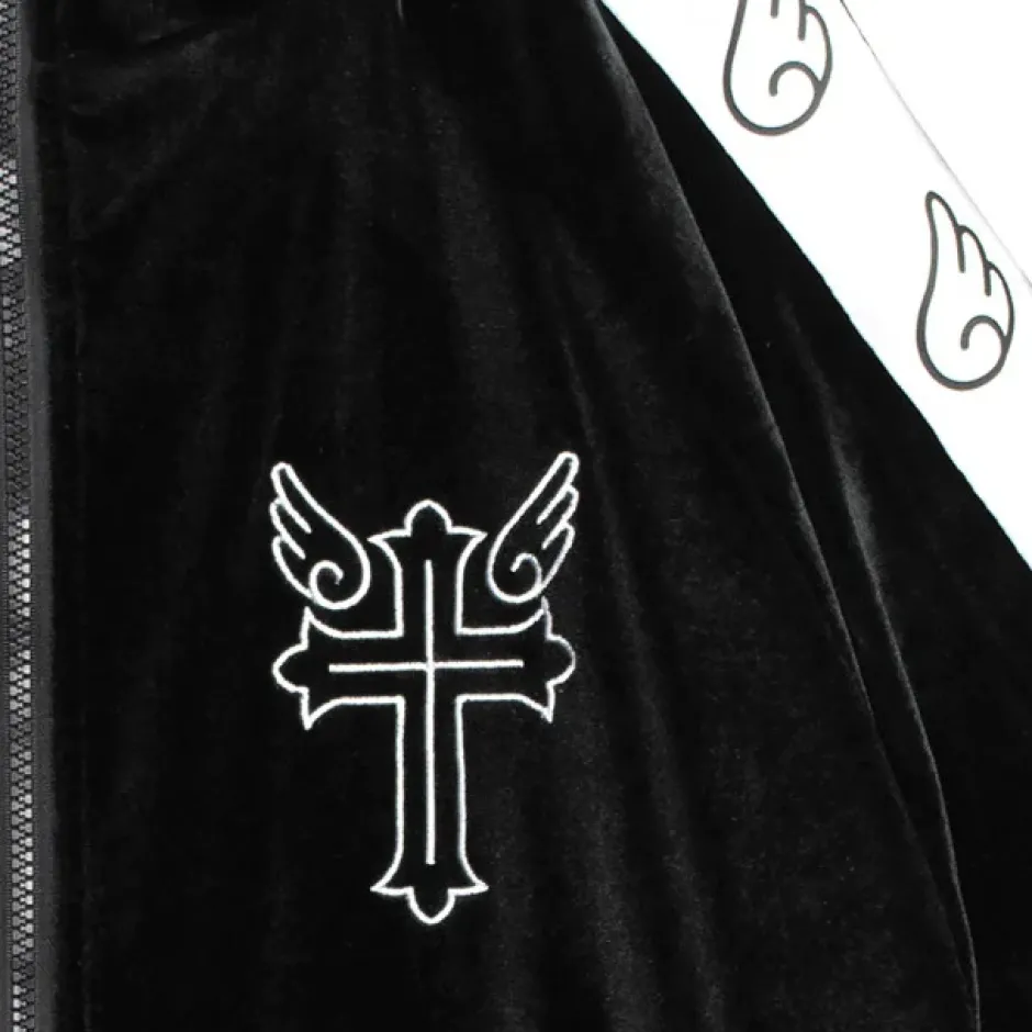 Jackets & Hoodies>LISTEN FLAVOR Heavens Velour Short Sleeve Jersey