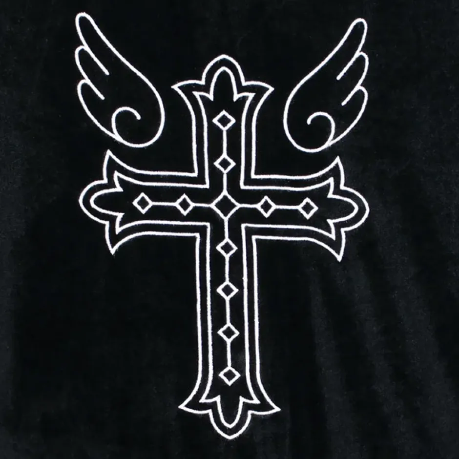 Jackets & Hoodies>LISTEN FLAVOR Heavens Velour Short Sleeve Jersey