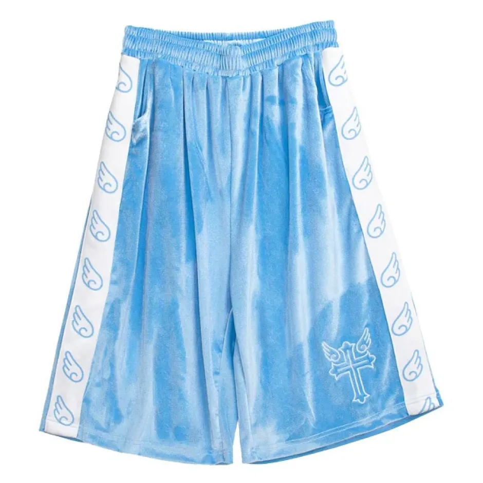 Bottoms>LISTEN FLAVOR Heavens Velour Shorts