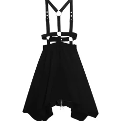 Bottoms>LISTEN FLAVOR Hemline Skirt w/ Harness