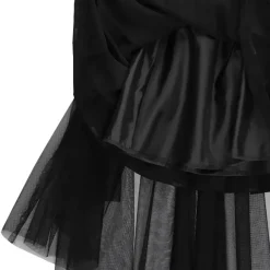 LISTEN FLAVOR Hemline Tulle Layered Skirt w/ Heart Belt New