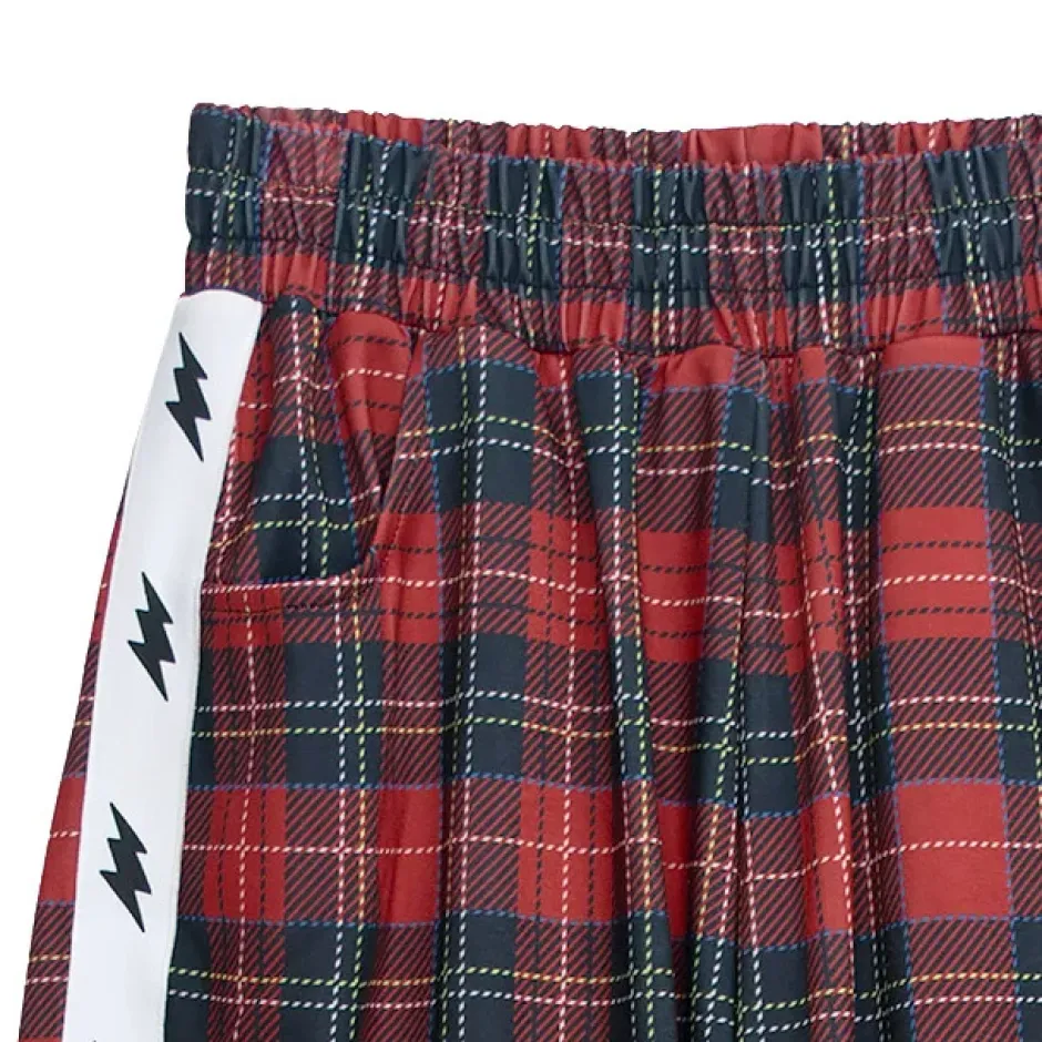 LISTEN FLAVOR Inazuma Zukkyun Check Jersey Shorts Hot